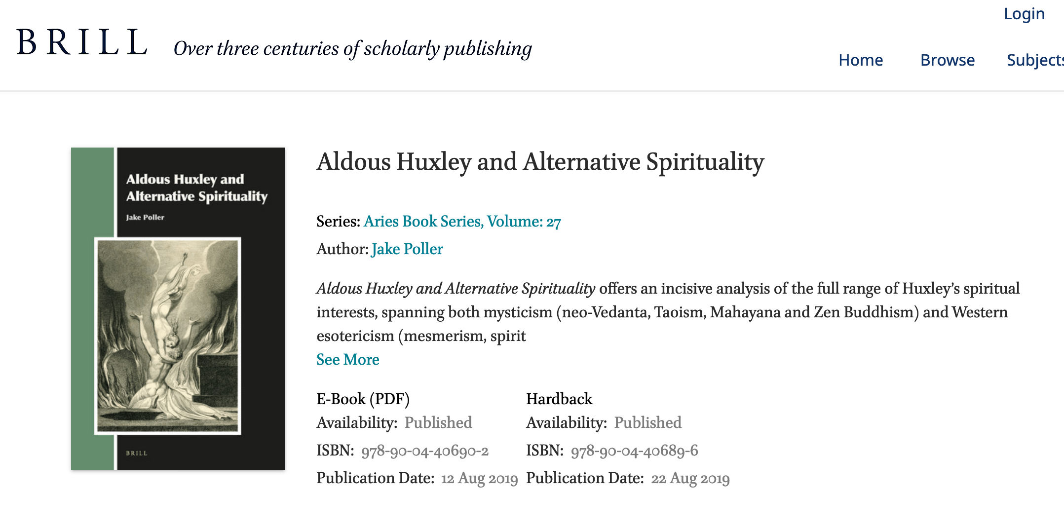 Aldous Huxley és az alternatív spiritualitás