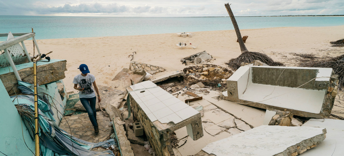 The aftermath of Hurricane Irma in Barbuda.