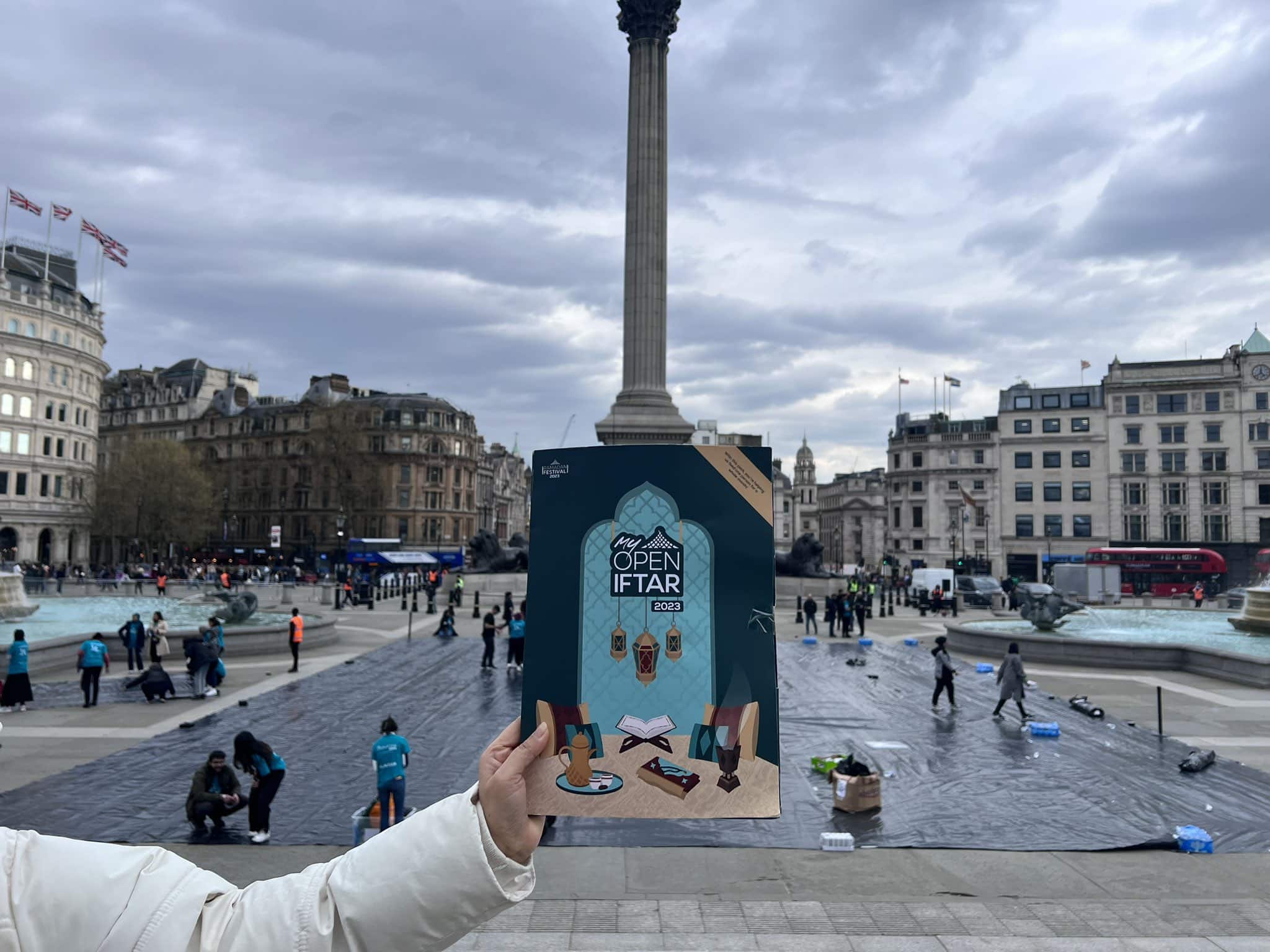 Trafalgar square held the biggest muslim Iftar in Europe